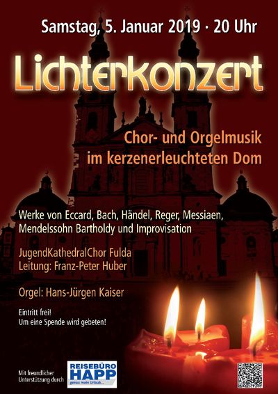 Lichterkonzert im kerzenerleuchteten Fuldaer Dom